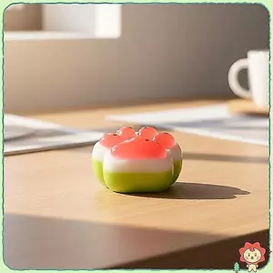 Đồ chơi thần tài họa tiết dưa hấu mềm Thiết kế hoạt hình dễ thương Đồ chơi giảm lo âu cho nhân viên văn phòng Đồ chơi trang trí bàn làm việc