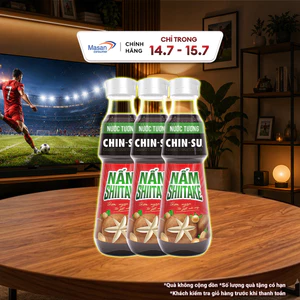 Combo 3 Nước Tương CHIN-SU Nấm Shiitake Chai 330ml