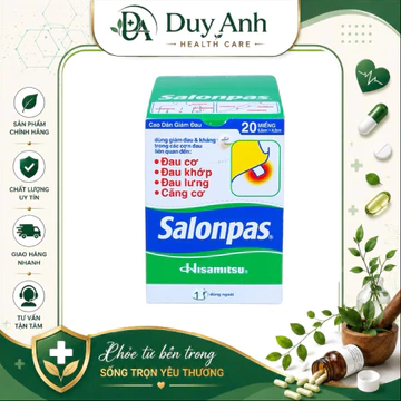 GIÁ SỈ [COMBO 400 MIẾNG] Salonpas Hisamitsu 20 miếng/hộp – CAO DÁN GIẢM ĐAU NHẬT BẢN