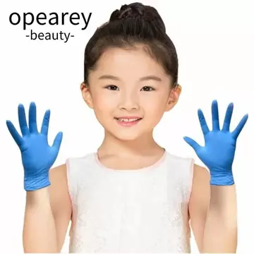 OPEAREY 5 Đôi Găng Tay Dịch Vụ Thực Phẩm, Găng Tay Nitrile Dùng Một Lần Vệ Sinh Gia Đình Không Cao Su, Tranh Thủ Công Đa Năng Găng Tay Nấu Ăn Làm Vườn