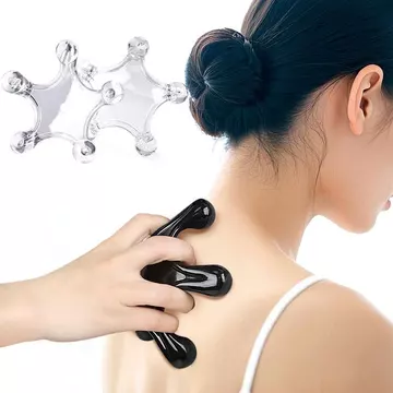 Dụng cụ massage điểm kích hoạt, 2 chiếc Máy mát xa toàn thân bằng tay 5 chân, Máy mát xa mô cơ sâu, Dụng cụ massage điểm áp suất bàn tay cầm tay, để giảm đau cơ lưng vai cổ R