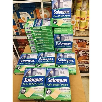 Cao dán Salonpas Pain Relief Patch giảm đau cơ khớp