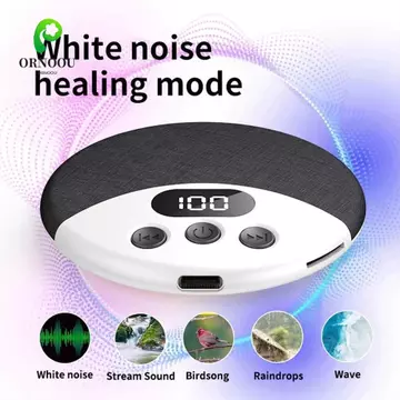 Loa ngủ không dây ORNOOU, Loa Bluetooth Mini 5.4 dưới gối Loa Bluetooth, Quà tặng Thẻ TF Hỗ trợ giấc ngủ Tích hợp tiếng ồn trắng Vỏ gối phòng ngủ Loa nhạc ngủ