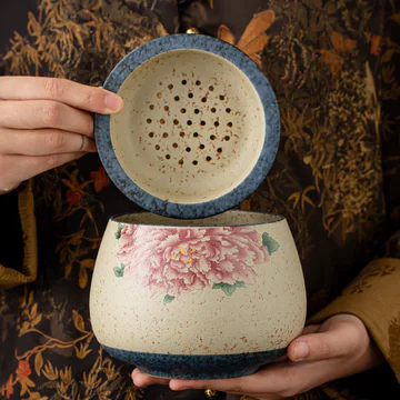Flint Đỏ Hibiscus Hoa Trà Dư Lượng Bể Trà Gốm Rửa Nước Xây Dựng Bát Nước Lớn Nước Thải Xô Kung Fu Trà Trà Trà Ngũ Cốc