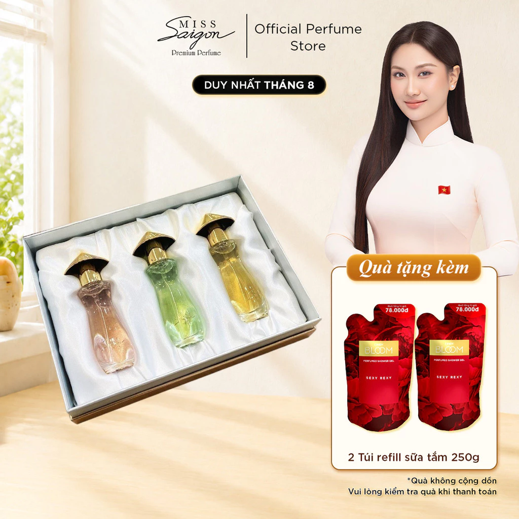 Bộ sưu tập nước hoa Miss Saigon The Essence 15mlx3 chai