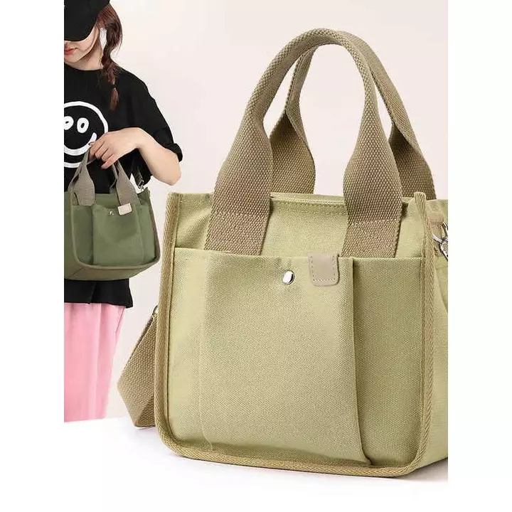 Women's Minimalist Canvas Shoulder Bag – 5