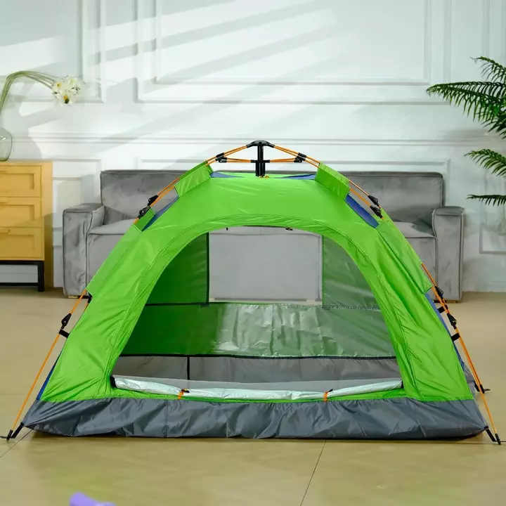 Lều Bán Buôn Lều Di Động Ngoài Trời Lều Gấp Cắm Trại Bãi Biển Mở Nhanh Lều Cắm Trại Bạc Keo Lớp Phủ Lều Dày – 4