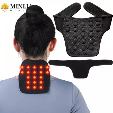 Cổ tử cung tự sưởi ấm MINLIA, Công nghệ tự sưởi ấm nhanh chóng Nẹp cổ, Bảo vệ cổ tử cung Đai hỗ trợ cổ thoải mái thân thiện với da Sử dụng hàng ngày