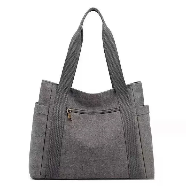 Women's Minimalist Canvas Tote Bag – Large – 2