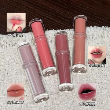Gương Mới Bóng Nhung Son Bóng Son Môi Son Bóng Son Bóng Gương Nước Bóng Mặt Ánh Sáng Trang Điểm Trong Suốt Khỏa Thân Môi20260917 新款镜光丝绒唇釉口红唇蜜唇彩镜面水光素颜淡妆透明裸色润唇20260917