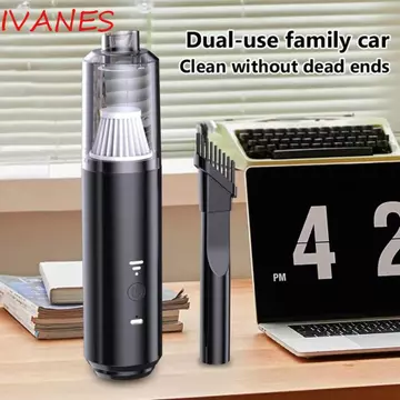 Bộ thu bụi ô tô IVANES, Máy hút bụi Mini hút mạnh mẽ Máy hút bụi ô tô, Máy hút bụi cầm tay không dây có độ ồn thấp cầm tay làm sạch nhà cửa