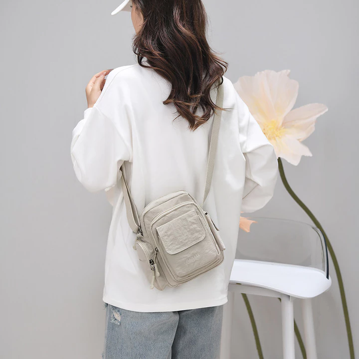Women's Nylon Handbag – Water-Resistant, Mini – 5