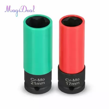 2 Miếng Ổ Cắm Chống Trộm Có Tay Nhựa Chống Rỉ Sét Khóa Bánh Xe Ổ Cắm Lug Nut Remover Set Nhỏ Gọn Cho Chủ Ô Tô, Nhà Để Xe
