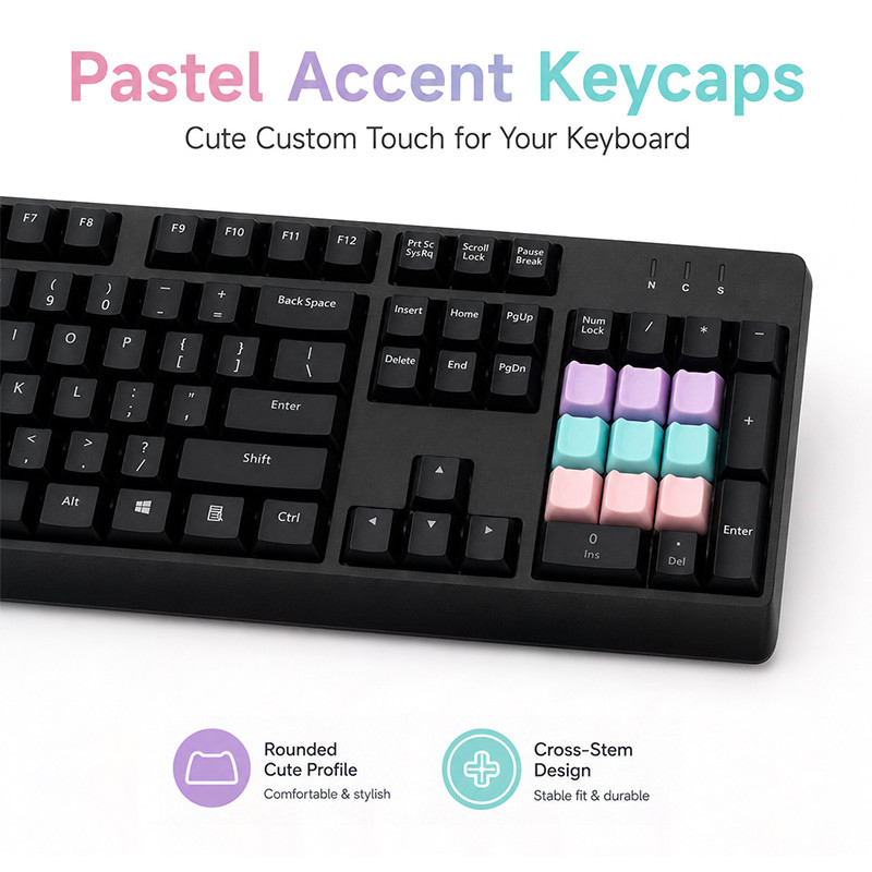 Keycap Bàn Phím Cơ Dopamine Nhiều Màu Hình Mèo, Móc Khóa Test Switch ...