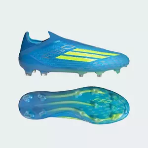 adidas Football F50 ELITE Laceless Firm Ground Football Boots Unisex Blue JR6461