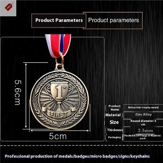 ALIK 1 Chiếc 5cm Giải Thưởng Thi Đấu Huy Chương Có Ruy Băng Cổ Huy Chương Vàng / Bạc / Đồng Huy Chương Người Chiến Thắng Kim Loại Huy Chương Cho Tài Năng Chương Trình Đảng Đua VN
