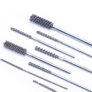 Silicon Carbonized Ống Bàn Chải Lỗ Bên Trong Đánh Bóng Khử Rỉ Đánh Bóng Dụng Cụ Tiện Dụng cnc Mài Mòn Lụa Deburring Bàn Chải Ống Công Nghiệp