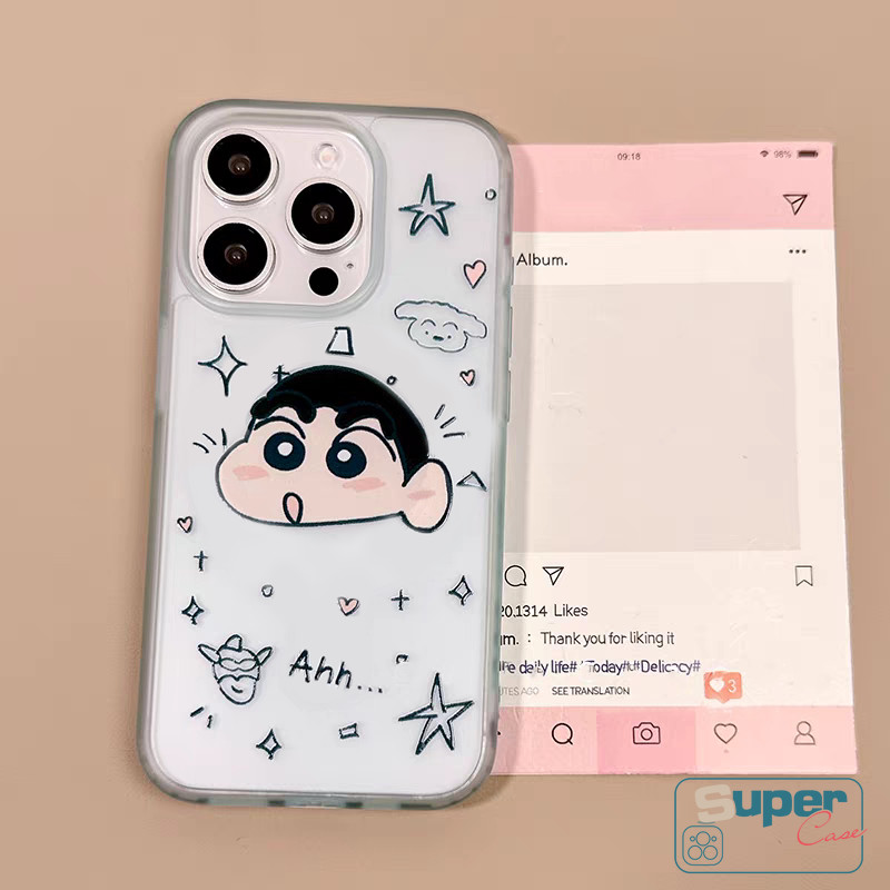 Ốp Lưng Cho Vivo Y29s Y29 Y100 Y04 Y19s Pro Y36 Y02T Y18E Y17s Y28 Y12S Y18 Y12 Y02A Y35 Y17 Y03T Y20i Y12i Y20s Y91 Y33T Y03 Y15 Cặp Đôi Dễ Thương Crayon Shin-chan Star Bìa Mềm