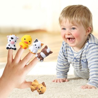 DE Động Vật Tương Tác Playset 10 Cái Toán Thao Tác Con Rối Ngón Tay Đồ Chơi Giáo Dục Tuổi 3 +