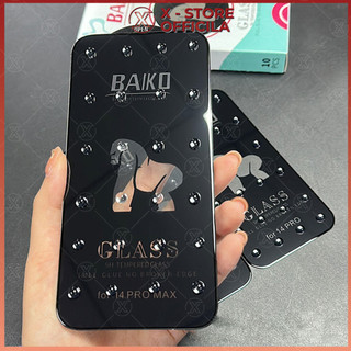 Kính cường lực Baiko full màn cho điện thoại, dán màn hình 9H phủ nano, chống vân tay, siêu trong - CLBKIP