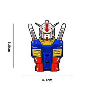 8 Cái / bộ Hoạt Hình Gundam Robot Thổ Cẩm Mecha Chiến Binh Hợp Kim Huy Hiệu Quần Áo Trang Trí Pin Trẻ Em