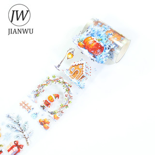 JIANWU 60mm * 200cm Vintage Halloween Bí Ngô Phong Cảnh Chất Liệu Cắt Kéo Sổ Lưu Niệm PET Băng Sáng Tạo DIY Tạp Chí Văn Phòng Phẩm