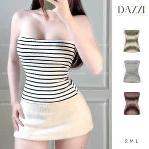 Áo ống kẻ sọc basic ôm body vải cotton mịn Women A054