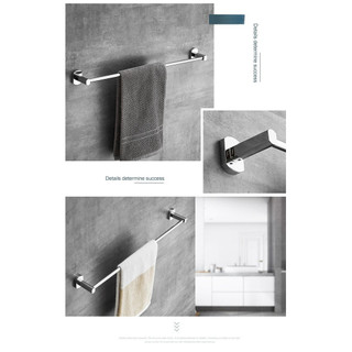 Kohler Giá treo khăn tắm bằng đồng nguyên chất cho phòng tắm cổ điển Kohler, giá treo khăn tắm hai thanh không cần khoan