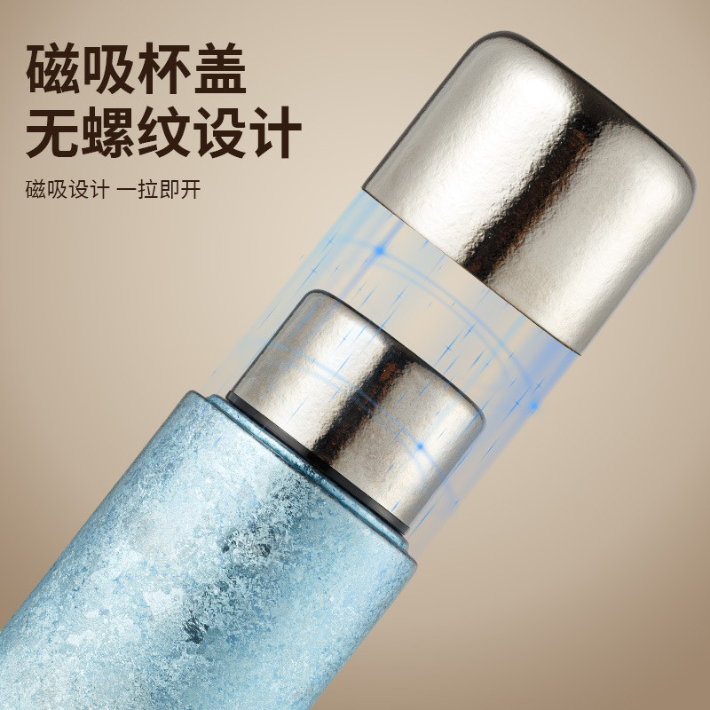 Cốc giữ nhiệt titan nguyên chất 00616|Nắp nam châm titan|Giữ nhiệt pha trà hầm trà|Cốc titan dưỡng sinh đẹp mắt|Cốc pha trà tiện mang ô tô|Dung tích 400ml|Quà tặng chất lượng cao