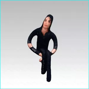 HK1 Michael Jackson Plushie Trừu Tượng Chuột Skinny Sang Trọng Búp Bê Có Thể Đặt Được Bên Trong Bộ Xương KH1