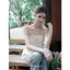 American Pure Desire Sling Nữ Mùa Hè Nhẹ Nhàng Ngọt Ngào Mỏng Dây Đeo Vai Slim-fit Slimmer Look Top