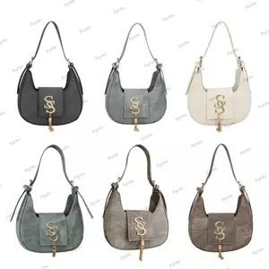 Túi đựng bánh bao PYCOU, Túi đeo vai cỡ nhỏ bằng da PU, Thiết kế tối giản đa năng Chi tiết phần cứng Túi đeo chéo lót Nylon mùa xuân hè