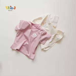 Mùa hè Phong cách mới (90-130) Áo thun dáng rộng đơn giản thoáng khí mát mẻ