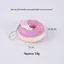 Móc khóa bánh rán kem thực tế Squishy Trang trí giảm căng thẳng