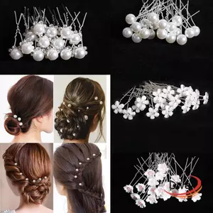DWEL 20 Chiếc Kẹp Tóc Cô Dâu Barrettes Cô Dâu Tiara Phụ Kiện Tóc Cô Dâu Mũ
