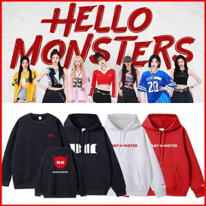 BABYMONSTER 2025 HELLO MONSTER Áo Hoodie AHYEON RORA ASA dây kéo áo khoác