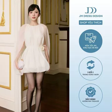 Đầm Party Giật Bom 1P11.2605. Đầm Dự Tiệc Đầm Tiểu Thư. Đầm Công Chúa Đầm Dress Cape Dress Đầm Xòe Phồng Cao Cấp By JM
