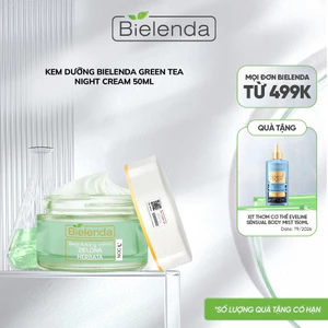 Kem dưỡng Bielenda Green Tea Night Cream phục hồi da, ngừa mụn 50ml