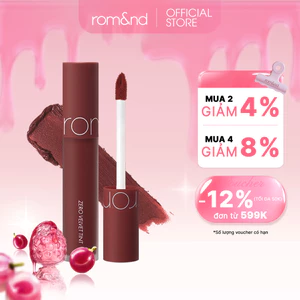 Son kem lì, lên màu siêu chuẩn, mềm mại như nhung Hàn Quốc Romand Zero Velvet Tint 5.5g