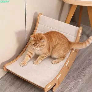 Giường Rocker thú cưng QEARY, Ghế bập bênh thú cưng tích hợp chống mài mòn, Ghế đá móng vuốt mèo nâng cao đa năng để mài chân