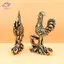 HFTOY Luy Và Fortune Rooster Trang trí Big Co Các bức tượng nhỏ bằng đồng nguyên chất Các bức tượng nhỏ học tập Trang trí máy tính để bàn Trang trí nội thất ~