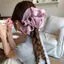 Siyuyan Nơ Lớn Trang Trí Vuốt Tóc Kẹp Nhẹ Lớn Tóc Cua Kẹp Nữ Bé Gái Tóc Dài Du Lịch Ngoài Trời Sử Dụng VN