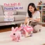 Đồ Chơi Nhập Vai Thú Cưng Thỏ Bông Dễ Thương Có Âm Thanh Tay Kéo Dễ Đi Bộ Kèm Phụ Kiện Chăm Sóc Cho
