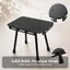Ghế gấp Mini có thể gập lại Ghế cắm trại di động Ghế ngồi ngoài trời Màu đen Hoàn thiện chống mài mòn
