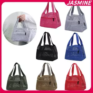 JASMINE Thời Trang Lưới Màu Trơn Túi Xách Du Lịch Vệ Sinh Túi Đựng Mỹ Phẩm Dung Tích Lớn Di Động Thể Thao Bơi Túi Bảo Quản JASMINE
