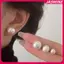 JASMINE Mới Pháp Thanh Lịch Bông Tai Ngọc Trai Cho Thời Trang Hàn Quốc Trang Sức Cưới Dự Tiệc Nữ Ngọt Ngào Phụ Kiện Quà Tặng JASMINE