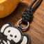 QEARY Halloween Động Vật Móc Khóa, Dễ Thương Sáng Tạo Động Vật Đầu Lâu Túi Mặt Dây Chuyền, Chó Mới Voi Gấu Da PU Ngộ nghĩnh Xe Móc Chìa Khóa Halloween