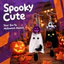 DONOVANQQ Bông Tai Acrylic Halloween, Đen Trắng Bí Ngô Thiết Kế Dơi Ma Mèo Mặt Dây Chuyền Trang Sức, Dễ Thương Sáng Tạo Nhẹ Vintage Bất Đối Xứng Thả Bông Tai Sinh Nhật