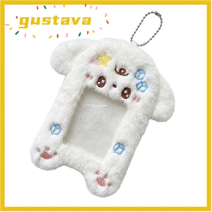 Hộp đựng thẻ sinh viên GUSTAVA, Túi móc khóa Động vật hoạt hình Photocard sang trọng, Con chó con mềm mại dễ thương / Con lợn thiên thần / Chuột Hình ảnh thần tượng Bảo vệ Học sinh