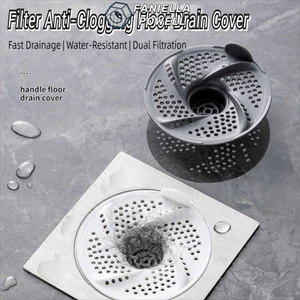 FANIELLAPOWELL 3 Tấm Thoát Nước, Chống Tắc Xoay Sàn Thoát Nước, Thiết Kế Lưới Vệ Sinh Vortex Chống Lỗi Chống Tắc Lọc Phòng Tắm
